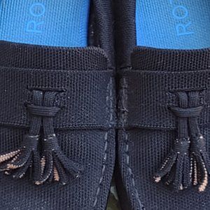 Rothy's Black Merino Tassel Driver Men's 9 Woman's 11